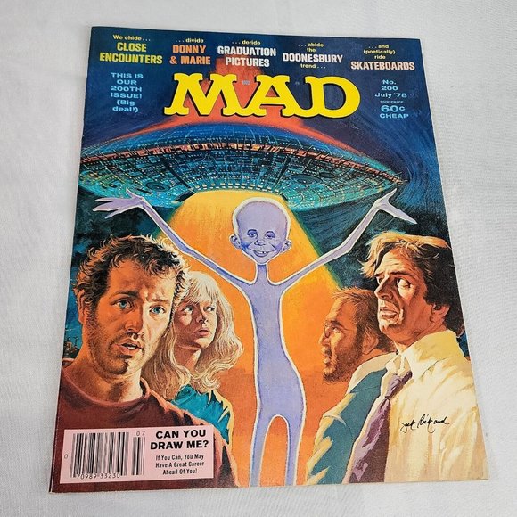 Mad Magazine Issue # 200 July 1978 Close Encounters Donny &‎ Marie Jack Rickard - Picture 1 of 5